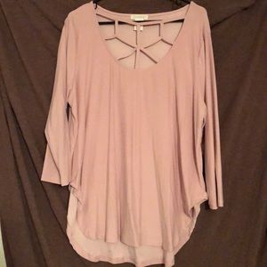 Loralette blush pink low high top